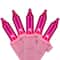 50ct Pink Mini Valentine's Day Light Set 10ft Pink Wire
